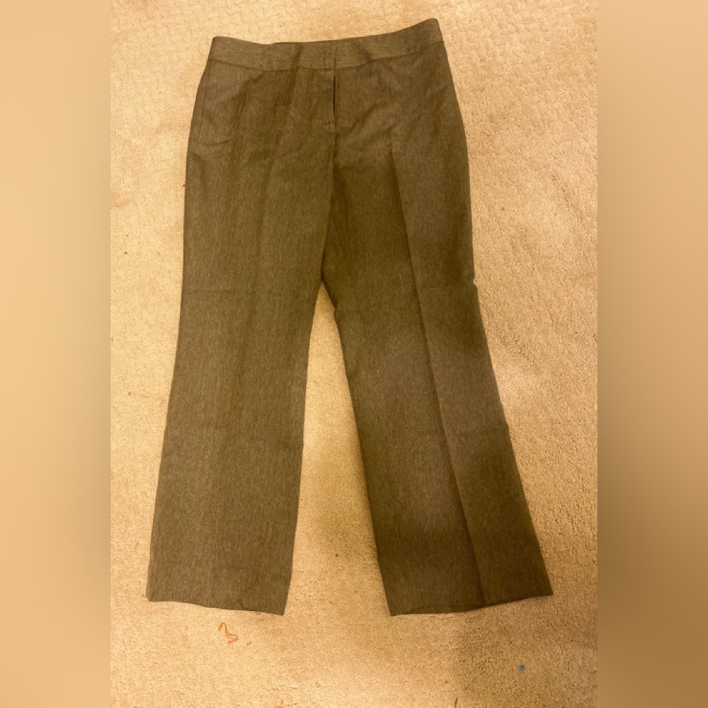 Evan Picone - Womans Brown Herringbone Trousers, Size: 12